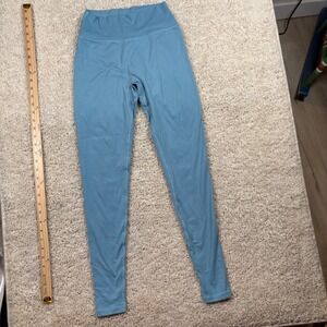 Alphalete Alphalux Leggings Women XS Blue Excellent High Waist V-Back Workout